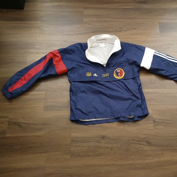 RARE VINTAGE ADIDAS 2000 US OLYMPICS JACKET GUC L - Picture 1 of 7